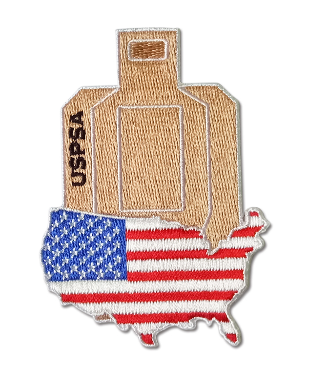 Rangemaster - USPSA Target with USA flag patch
