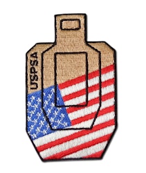 Rangemaster USPSA Target with USA flag - Patch
