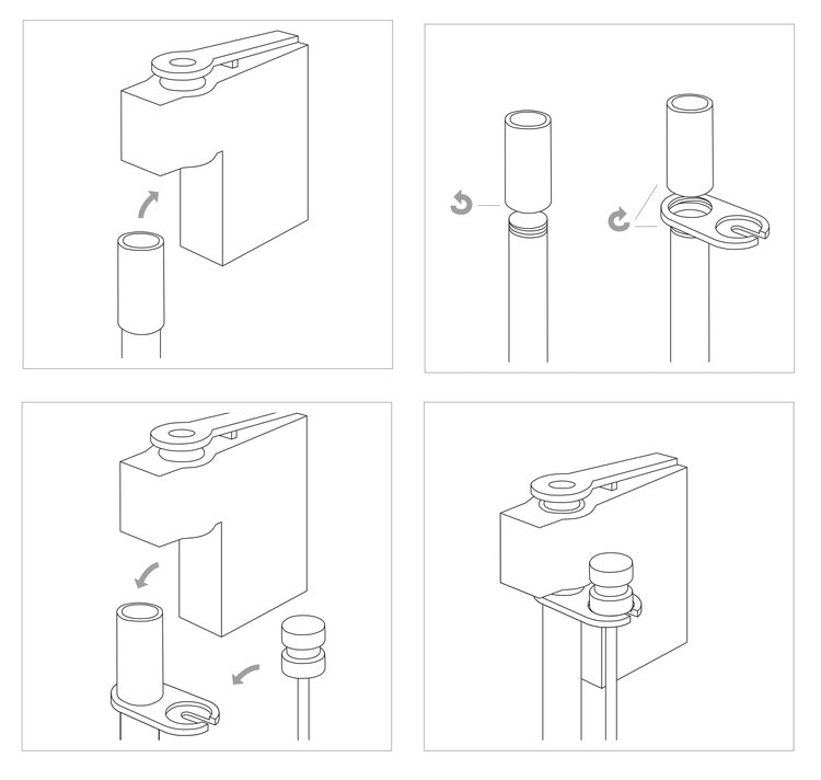 Armanov - Primer Follower Rod Holder Hook