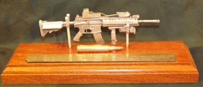 Miniature tin rifle