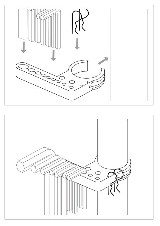 Armanov - Hex Key Holder for Original Dillon Hex Keys and Some Accessories