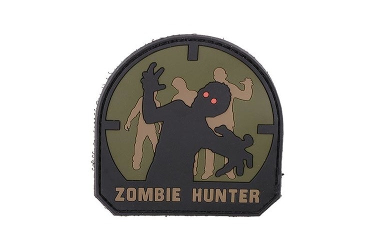 3D Zombie Hunter PVC Patch