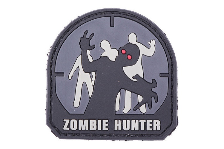 3D Zombie Hunter PVC Patch