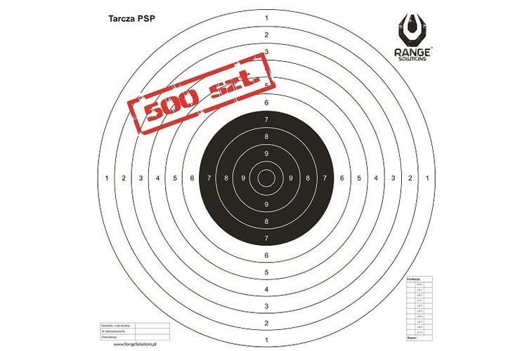 Range Solutions - PSP Shooting Target - 500 Pcs