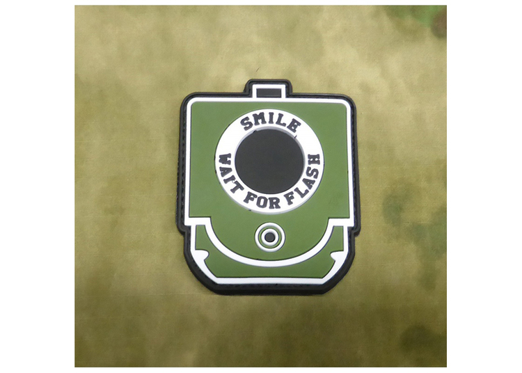 Smile and Wait Rubber Patch