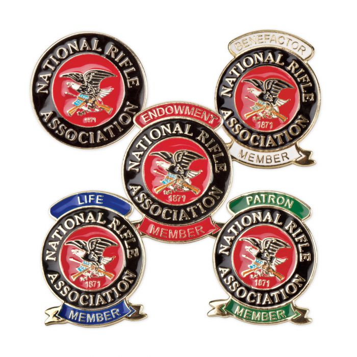 NRA Pride jumbo color membership pins