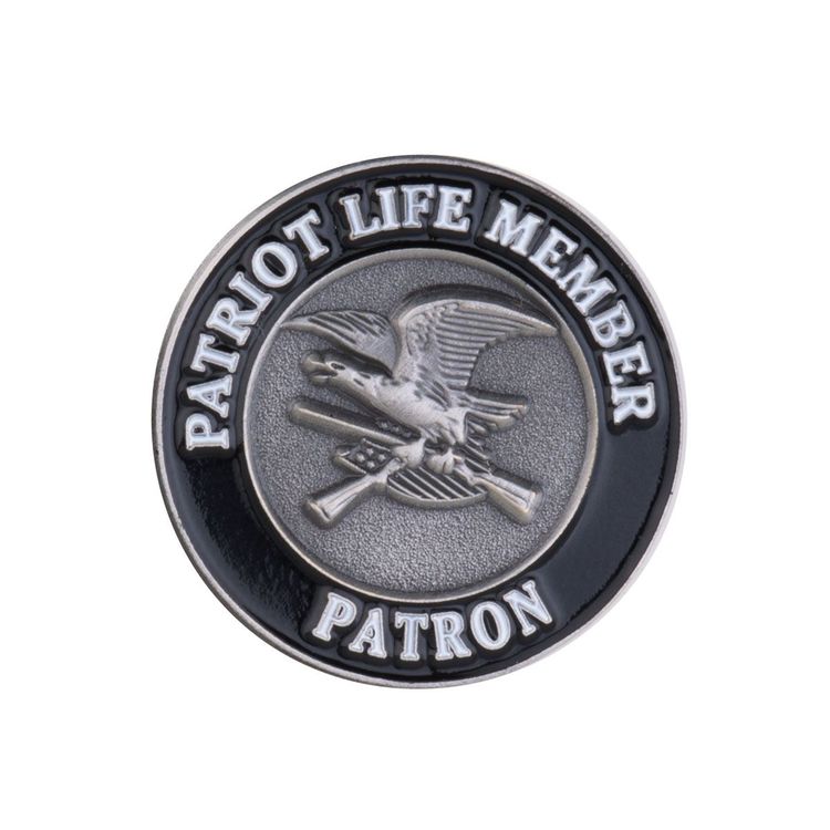 NRA Patriot member jumbo antiqued pins