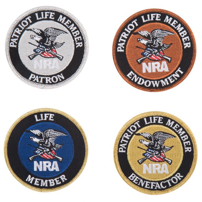 NRA Patriot life member patches