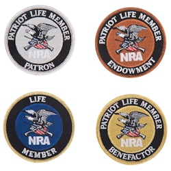 NRA Patriot life member patches