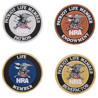 NRA Patriot life member patches