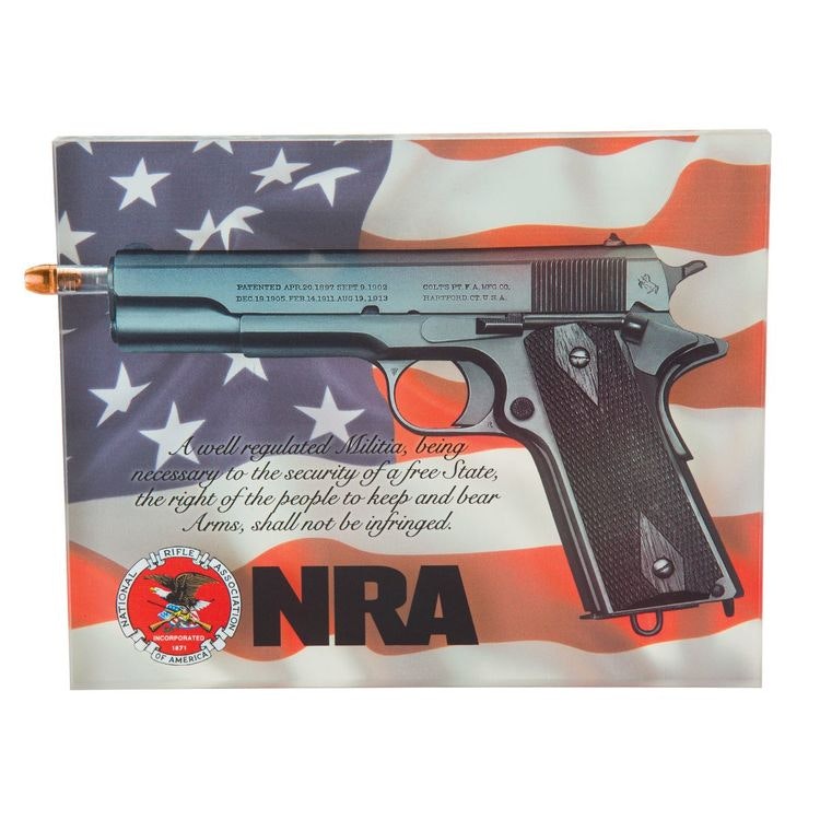 NRA 1911 3D Collectible bullet blockart