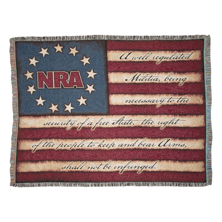 NRA Homestead classic throw blanket