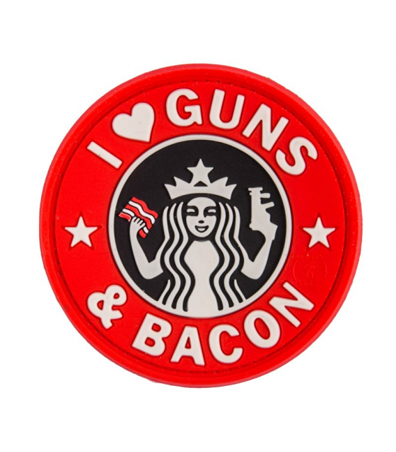 3D Patch - Guns and Bacon - PVC