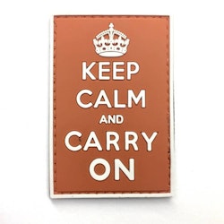3D Rubber Keep Calm and Carry On Patch
