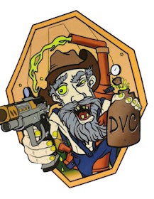 Old DVC man - Sticker