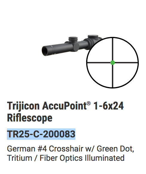 Trijicon - AccuPoint® 1-6x24 Riflescope