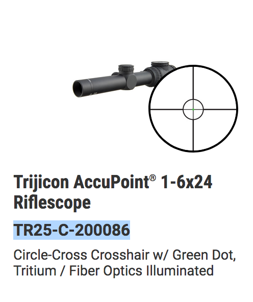 Trijicon - AccuPoint® 1-6x24 Riflescope