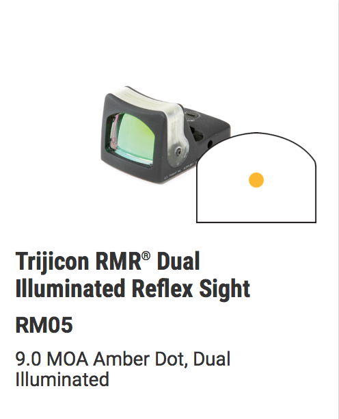 Trijicon - RMR® Dual Illuminated Reflex Sight