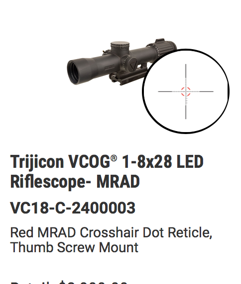 Trijicon - VCOG® 1-8x28 LED Riflescope