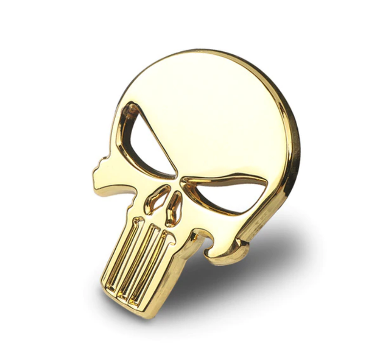 3D Metal Emblem - The Punisher Skull
