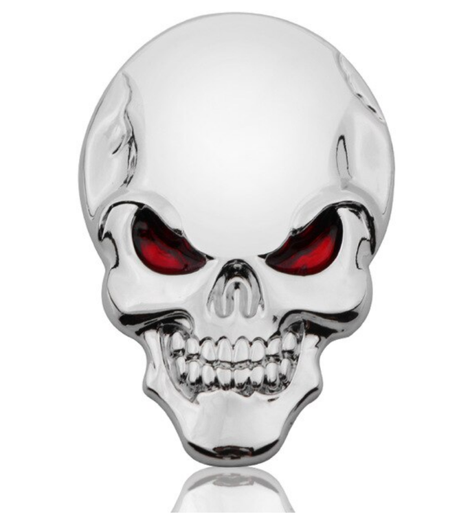 3D Metal Emblem - Skull