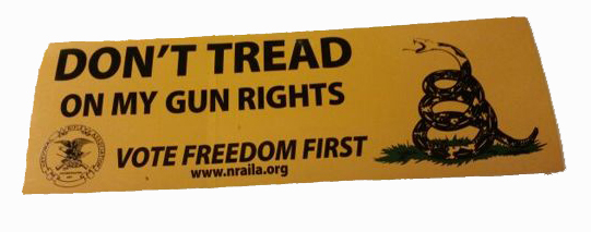 NRA - Dont tread on my gun rights - Sticker
