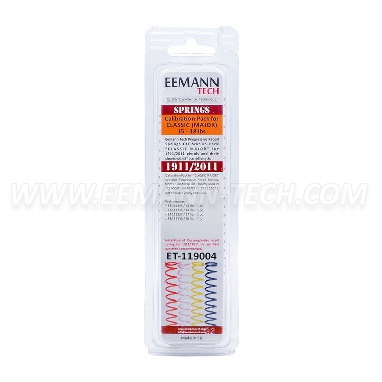 Eemann Tech - Recoil springs calibration pack classic major for 1911/2011