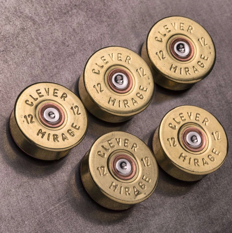 Lucky Shot - 12 Gauge Real Bullet Magnets - (5 per pack)