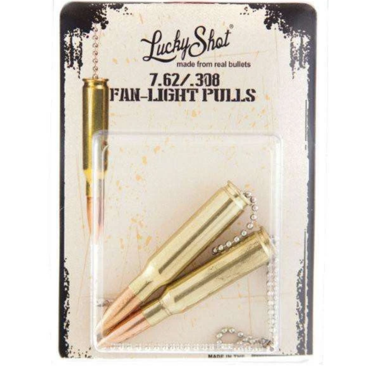 Lucky Shot - .308 Caliber Real Bullet car mirror hangers - Set of 2