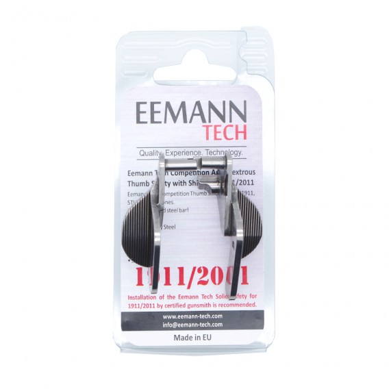 Eemann Tech - Competition Ambidextrous thumb safety with shield for 1911/2011