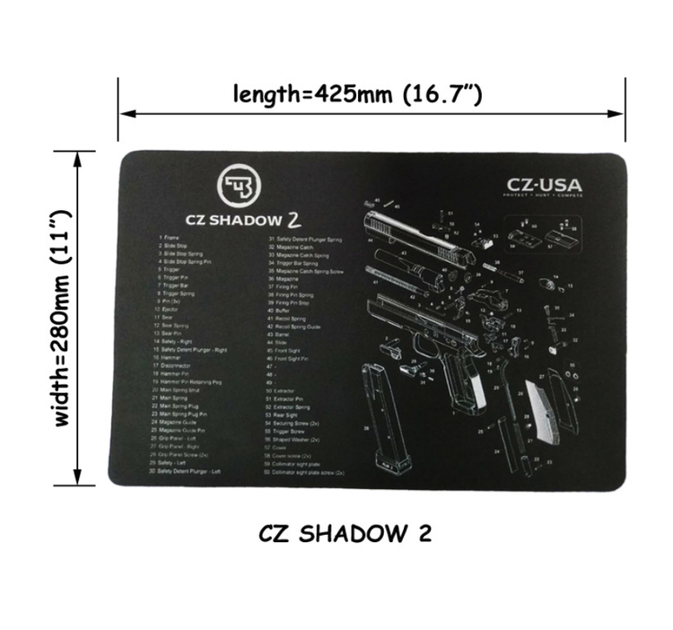 CZ shadow 2 Gun Cleaning Bench Mat