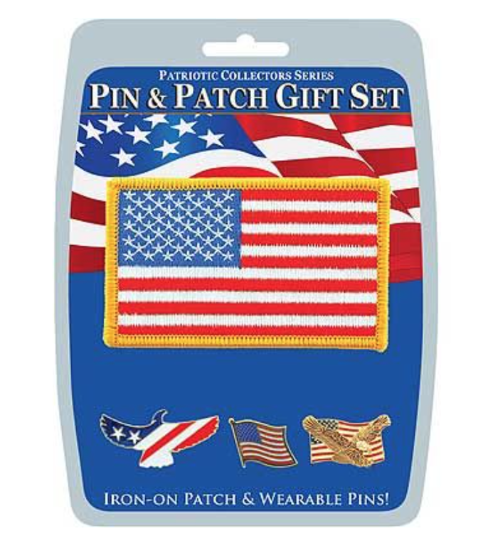 Eagle Emblem - Gift set - USA Patriotic (Pin & Patch)
