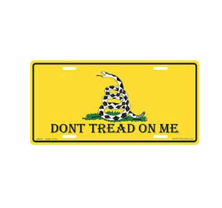 Eagle Emblem - Licens plate - Dont tread on me