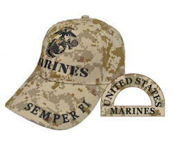 Eagle Emblem -  USMC Semper Fi - Cap