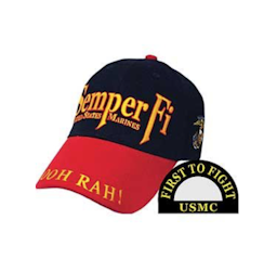 Eagle Emblem -  USMC Semper Fi - Cap