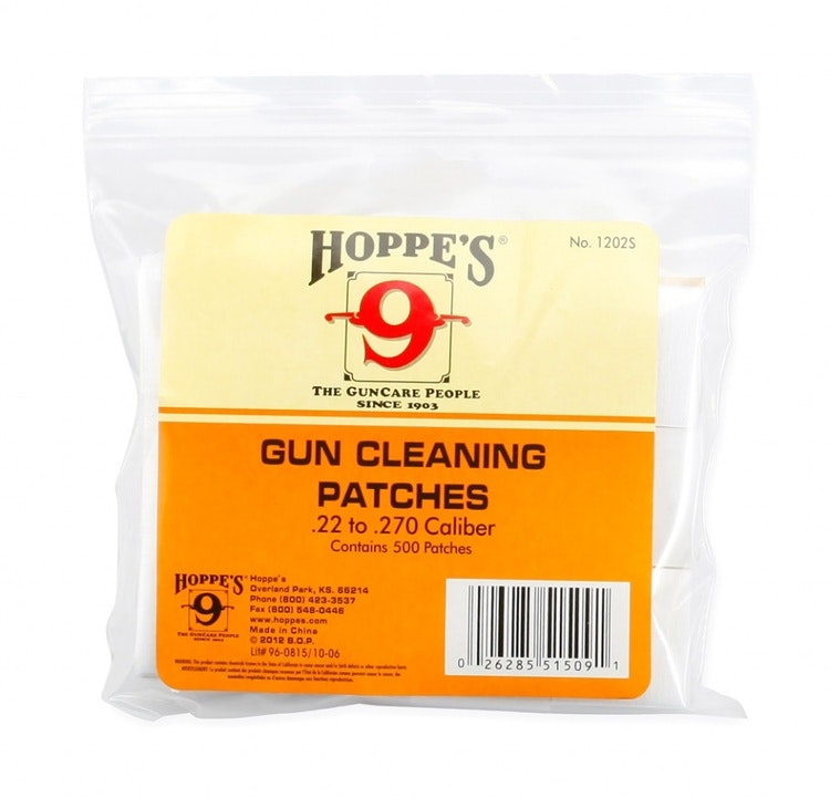 Hoppe's No. 9 - Gun Cleaning Patch, .22-.270 Bulk