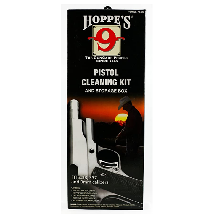 Hoppe's No. 9 - Cleaning Kit with Aluminum Rod.38/.357 Caliber, 9mm Pistol (Premium pack)