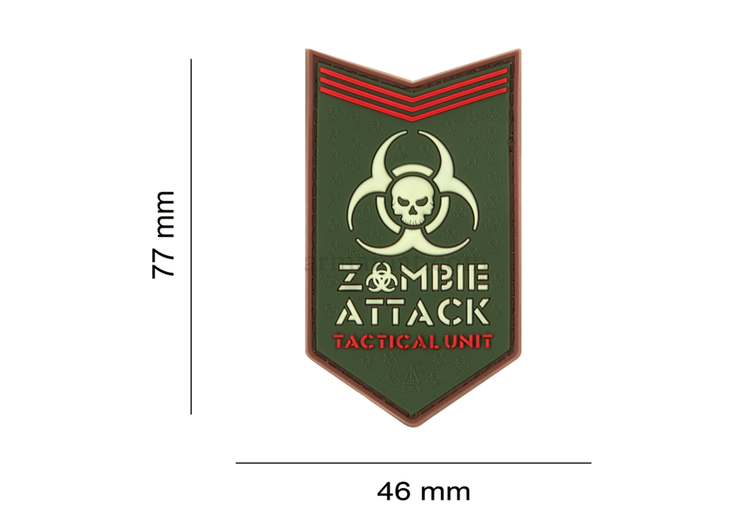 3D Patch - Zombie Attack - PVC