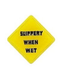 Eagle Emblem - Pin - Slippery when wet