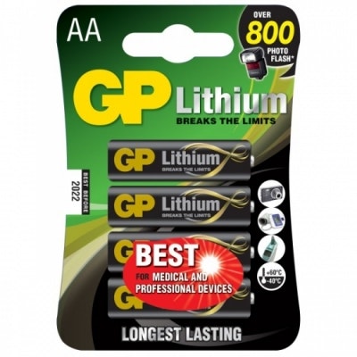 GP - Lithium AA 1.5V - 4 pack