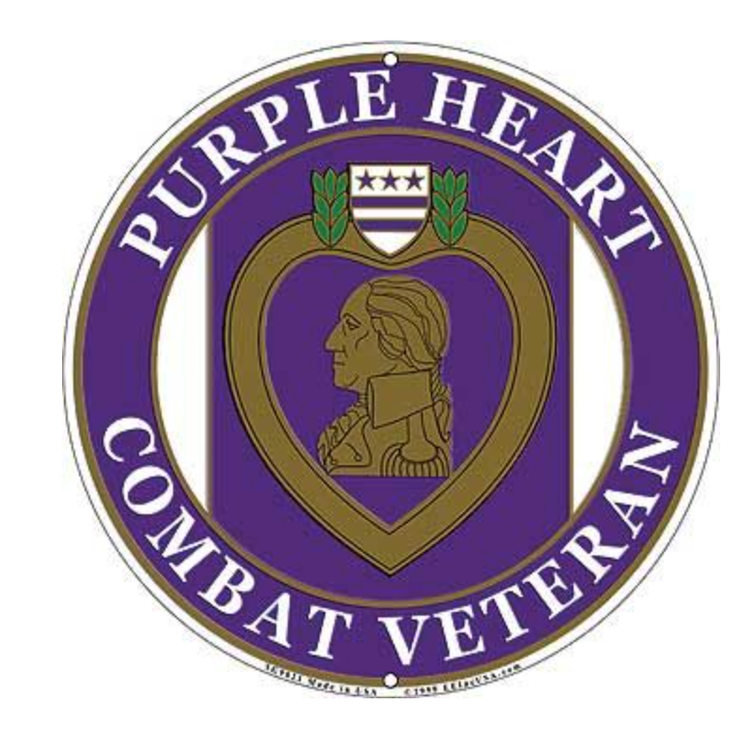 Eagle Emblem - Sign - Purple heart