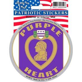 Eagle Emblem - Sticker - Purple heart