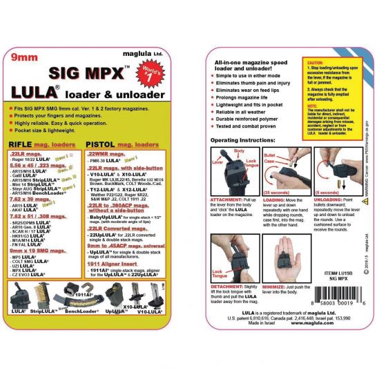Maglula - LULA SIG MPX 9mm Polymer Magazine Loader and Unloader