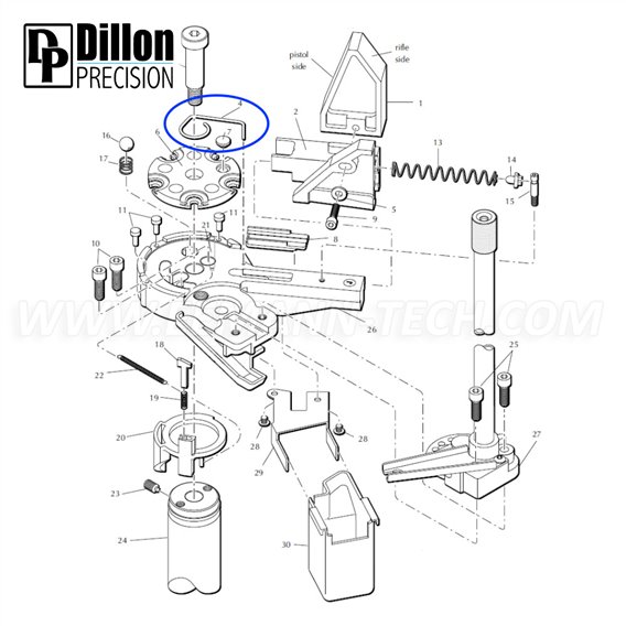 Eemann Tech - Ejector wire 13298 for Dillon XL650/XL750