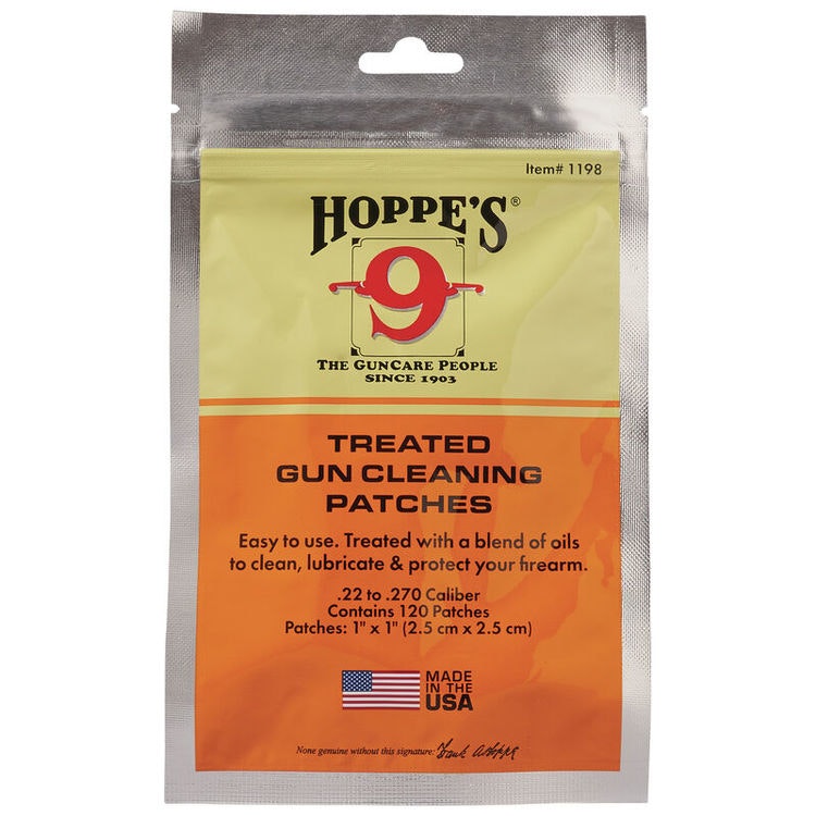 Hoppe's No. 9 - Treated gun cleaning patches