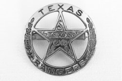 Denix -  Texas Ranger circle star cut-out badge