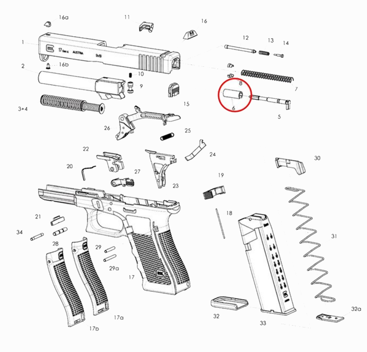 Glock - Firing Pin Spacer Sleeve - 9mm - RangeMaster Store