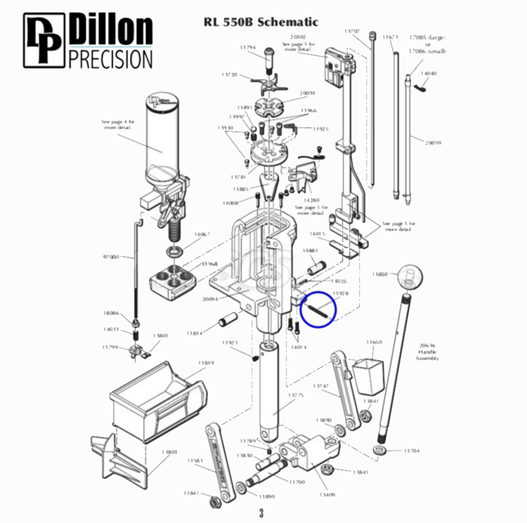 Eemann Tech - Slide Return Spring 13928 for Dillon RL550