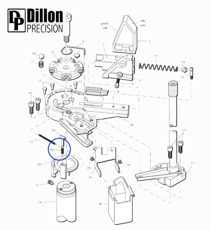 Eemann Tech - Replacement Pawl spring 13938 for Dillon XL650/XL750