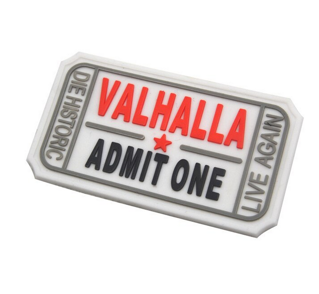 Valhalla Admit One - 3D PVC Rubber Patch